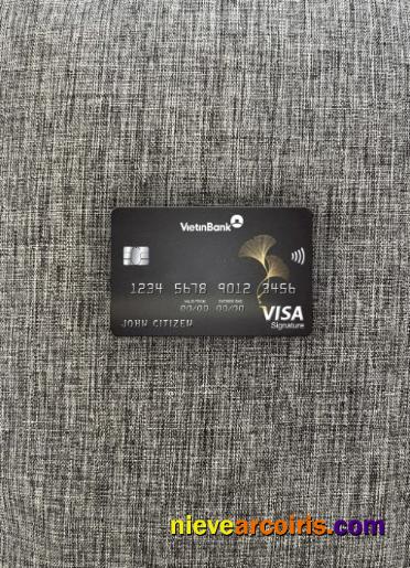 Vietnam Vietinbank visa signature card photolook